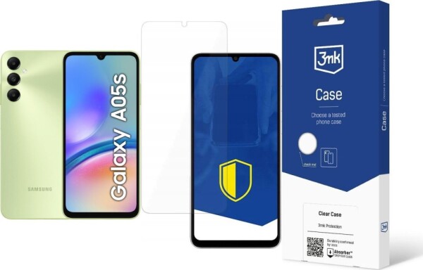 Samsung Galaxy A05s 4/64GB Zielony (SM-A057GLGUEUE) + FlexibleGlass + Etui Clear Case