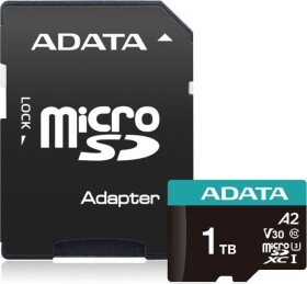 ADATA Micro SD PremierPro 1TB UHS1 U3 V30 100/85 MB/s + adapter