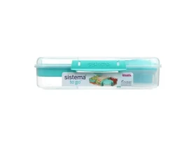 Sistema TO GO Trojkomorová krabička na obed s nádobou na jogurt a miskou 1.48 l mätová (9414202216953)
