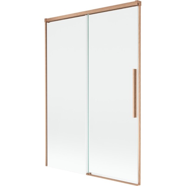MEXEN/S - Rox vaňová zástena 2-krídlová posuvná 120 x 150, transparent, meď kartáčovaná 8C9-120-001-65-00
