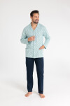 Regina 486 dlhé/r 2XL-3XL z25/26 pánske pyžamo bez zipsu tmavě modrá 3xl