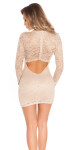 Sexy KouCla minidress backless with lace Einheitsgroesse