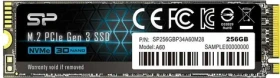 Silicon Power M.2 2280 A60 256GB / Interná SSD / PCIe Gen 3x4 / čítanie:2200MBs / zápis:1600MBs (SP256GBP34A60M28)