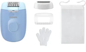 Philips 4000 BRE247/00 modrá / Epilátor / 2 rýchlosti / umývateľný (BRE247/00)