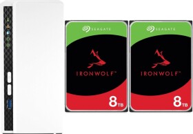 Qnap TS-233 + 2x Seagate IronWolf 8TB (ST8000VN004)