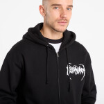 Mikina PLEASURES Pond Zip Hoodie Black S