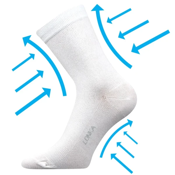 Kompresné ponožky LONKA Kooper white 1 pár 39-42 109201