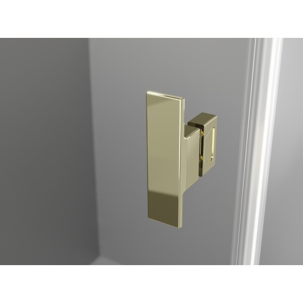 MEXEN/S - Mist-H L Duo sprchový kút dvere krídlové 90 x 90, transparent, zlato 8A5L-090L-090P-50-00