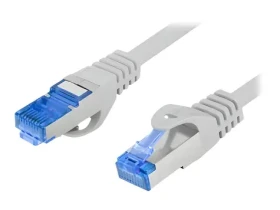 Lanberg CAT6a S/FTP 2m šedá / Patch kábel / LSZH / CCA / 500 MHz (PCF6A-10CC-0200-S)