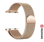 Swissten Milánsky ťah remienok pre Apple Watch 38/40/41mm zlatá (46000203)