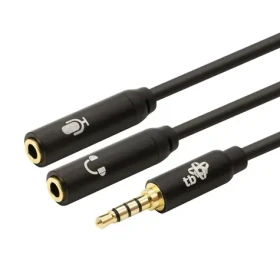TB Touch Adaptér Jack 3,5mm M - 2x Jack 3,5mm F čierna / Redukcia / Audio (AKTBXAJ0P2J030B)