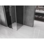 MEXEN/S - Velar L sprchovací kút, posuvné dvere 110 x 110, grafit, chróm 871-110-110-43-01