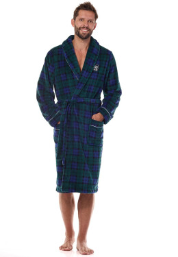 L&L 2455 Hero M-2XL pánsky župan tmavě modrá XXL-188/124/116