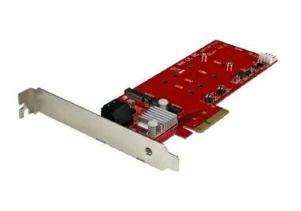 StarTech PEXM2SAT3422 / 2x M.2 NGFF SSD RAID amp; 2x SATA III Ports / PCIe (PEXM2SAT3422)