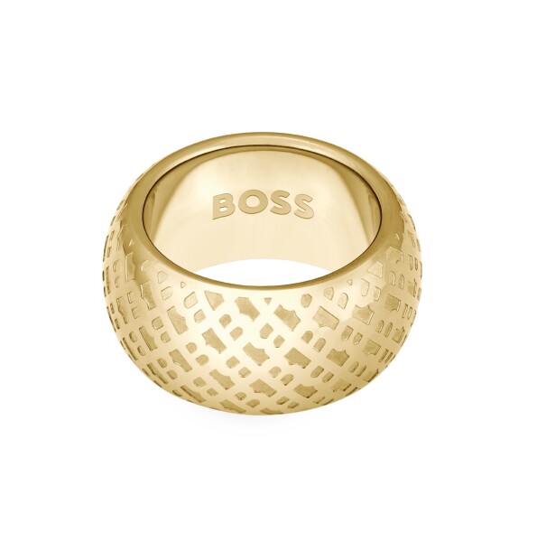 Hugo Boss Výrazný pozlátený prsteň pre ženy 1580589 mm