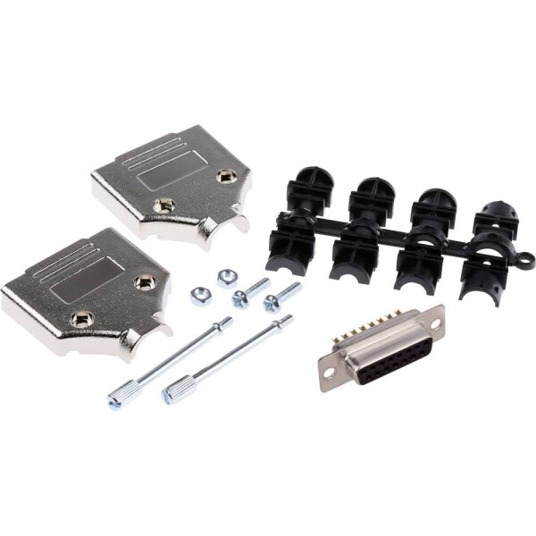 MH Connectors MHDTPK15-DM15S-K sada D-SUB zásuvková lišta 180 ° Pólov: 15 spájkovaný 1 ks; MHDTPK15-DM15S-K