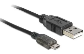 DeLock dátový a nabíjací kábel USB A samec USB micro B samec 1.5m (83272)