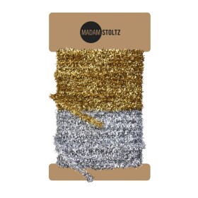 MADAM STOLTZ Trblietavé stuhy Gold / Silver – set 2 ks