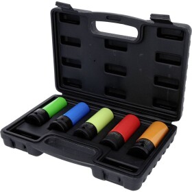 Sada robustných 1/2" hliníkových ráfikov, 5 kusov KS Tools 515.0870; 515.0870