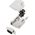 Amphenol L17DTZK09+L717HDE15P sada D-SUB kolíkové lišty 180 ° Pólov: 15 spájkovaný 1 ks; L17DTZK09+L717HDE15P