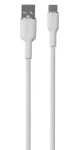 Puro Soft biela / Dátový kábel USB-A na USB-C / 1,5 m (PUUSBCICONWHI)