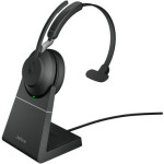 Jabra Evolve2 65 Stereo UC + Link 380a USB-A čierna / stereo náhlavná súprava / mikrofón / Bluetooth / stojanček (26599-899-989)