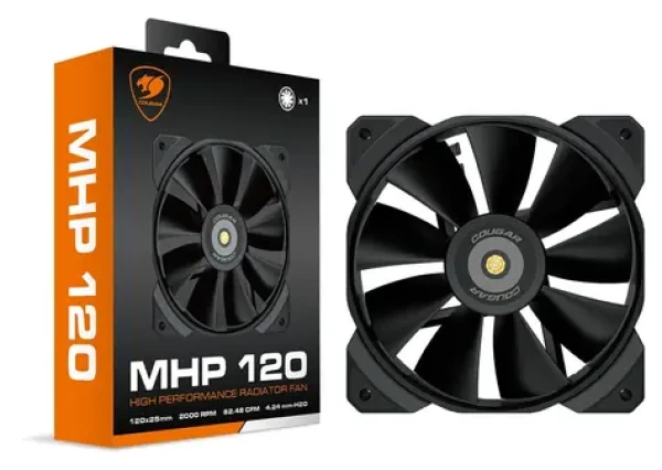 COUGAR MHP 120 LED čierna / Ventilátor / 120 mm / 1 ks / 2000 RPM / 82,48 CFM / 34,5 dB (CGR-CF-MHP12HB)