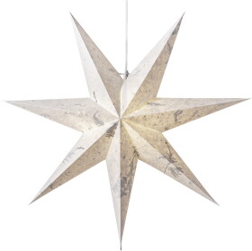 STAR TRADING Závesná hviezda Care Green Leaf Recycled 60 cm