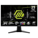 24.5" MSI MAG 255XF čierna / LED / 1920 x 1080 / IPS / 16:9 / 0.5ms / 1000:1 / 250cd-m2 / HDMI+DP / VESA (MAG 255XF)