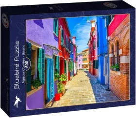BlueBird Puzzle Farebné domčeky na ostrove Burano /500 dielikov/ od 12 rokov