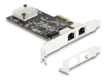 DeLock PCI Express karta 2x RJ45 LAN 5Gbit/s / Sieťová karta / PCIe x2 / NBASE-T / Wake on LAN (81261)