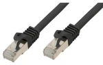 Shiverpeaks BASIC-S Cat7 slim čierna / Patch kábel / U/FTP / RJ-45 / 1 m / 600 MHz (BS75511-SLS)