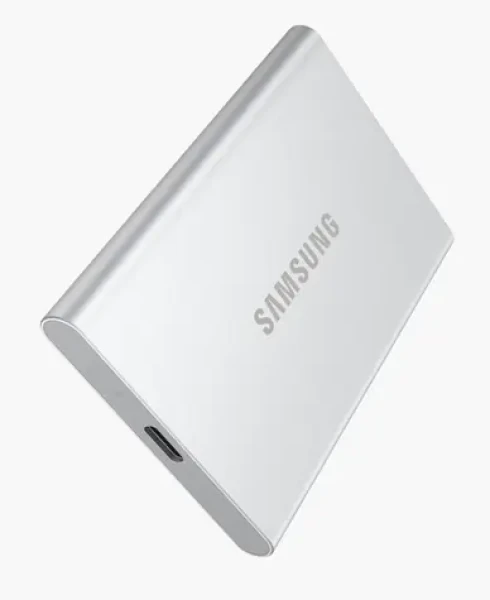 Samsung T7 Resurrected 4TB strieborná / Externý SSD / R: 1050 MB/s W: 1000 MB/s / USB-C / AES 256-bit / 3y (MU-PD4T0G/WW)