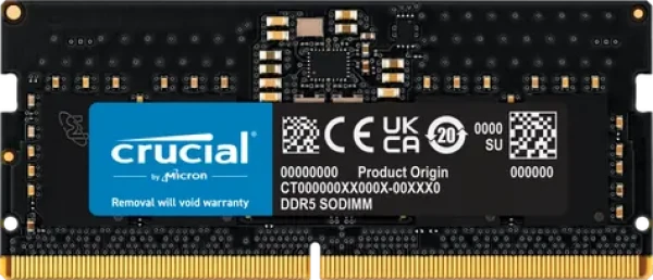 CRUCIAL 8GB (1x8GB) 4800MHz/DDR5/SO-DIMM/CL40/1.1V (CT8G48C40S5)