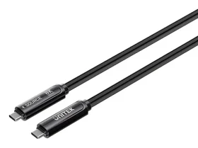 Unitek Kábel optický USB-C 5 m čierna / Kábel / USB-C (M) - USB-C (M) / 10 Gbps / PD 60W / 8K 30Hz (C14178ABK01-5M)