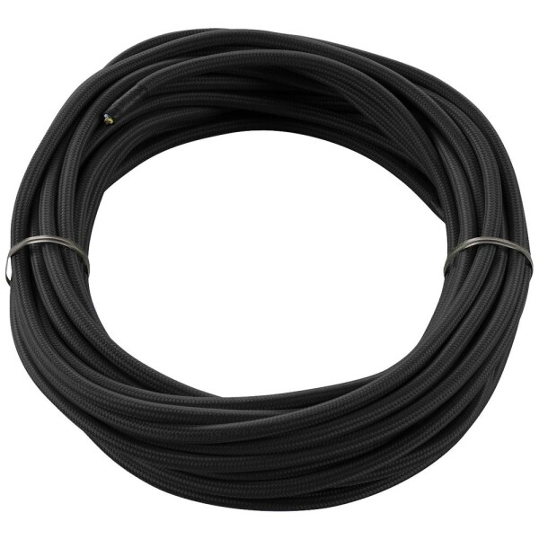 SLV Textilkabel 961270 prepojovací kábel čierna; 961270