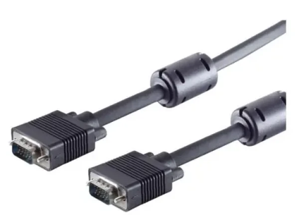 MicroConnect Kábel Full HD VGA (M) - VGA (M) 10m čierna / feritové jadrá (MONGG10FB)