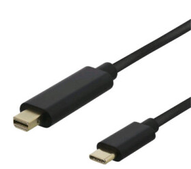 Deltaco USB-C (M) - miniDisplayPort (M) 2m čierna / 4K / 60Hz (140017)