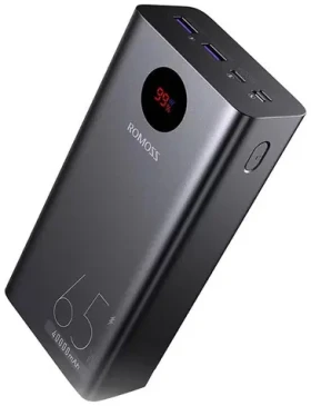 Romoss PEA40 Pro 40000mAh čierna / Powerbanka / 65W / 2x USB-A + 1x USB-C + 1x Lightning + 1x microUSB (PEA40-282-2133H)