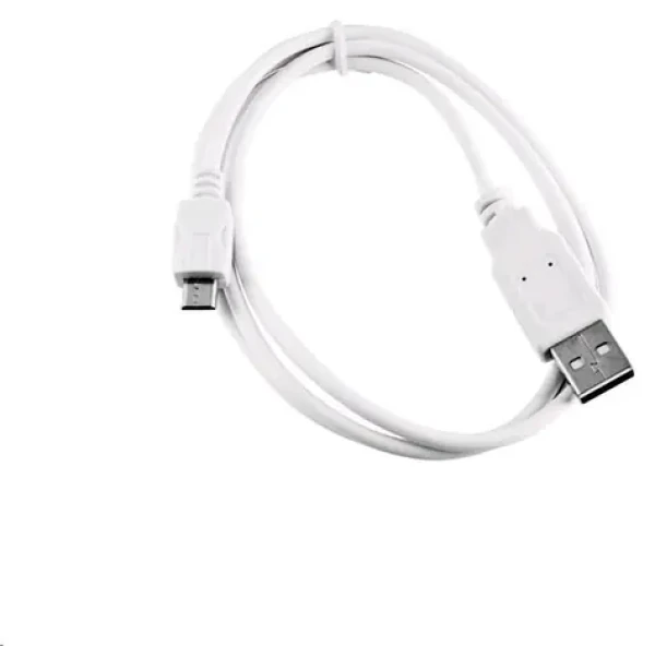 C-tech USB Micro kábel 2 m biela / USB 2.0 A (M) - Micro B (M) (CB-USB2M-20W)