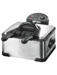Clatronic FR 3195 čierna / Fritovací hrniec / 2 fritovacie koše / 2000 W / 4L / objem 2 kg / nerez (FR 3195)