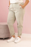 Dámske dekontaminačné nohavice s viskózou a elastickým materiálom v nadmernej veľkosti Light Khaki UNI