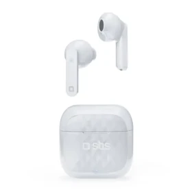 SBS TWS Air Free biela / Bezdrôtové slúchadlá s nabíjacím puzdrom 250 mAh (TEEARAIRFREETWSBTW)