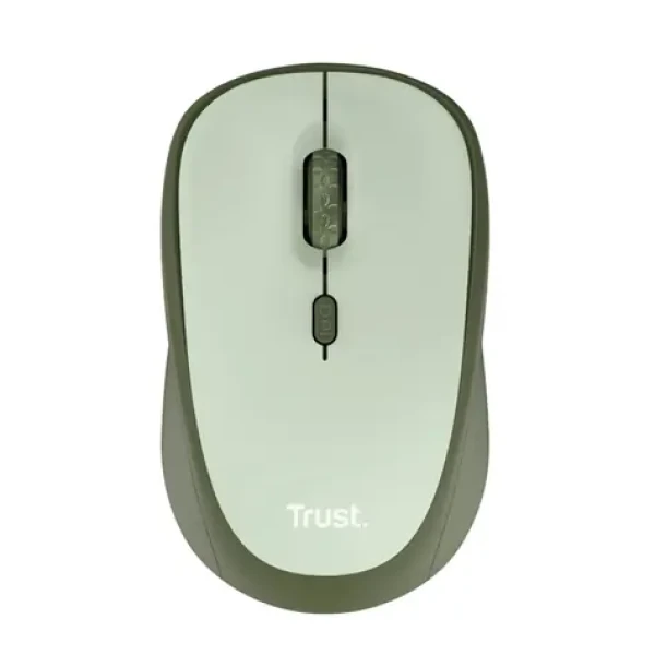 Trust YVI+ wireless mouse eco zelená / bezdrôtová optická myš / 1600 DPI / 4 tlačidlá (24552-T)