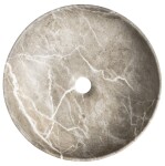 SAPHO - RONDANE keramické umývadlo na dosku priemer 41cm, breccia marmor AR435BM