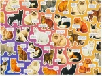 Galison Puzzle Náladové mačky