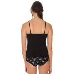 Dámska košieľka 2 ks DIM COTTON CAMISOLE 2x - BELLINDA - čierna L