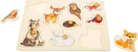 Small Foot Drevené puzzle Lesné zvieratká