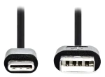 Nedis USB-C čierna / Dátový kábel / USB-C - USB-A / USB 2.0 / 3 m (CCGL60600BK30)
