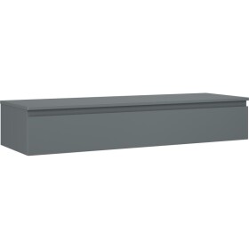 MEXEN/S - Orio kúpeľňová skrinka pod umývadlo 140 cm s doskou, 1 šuplík, grafit mat 91A10-14023-1-BFC66